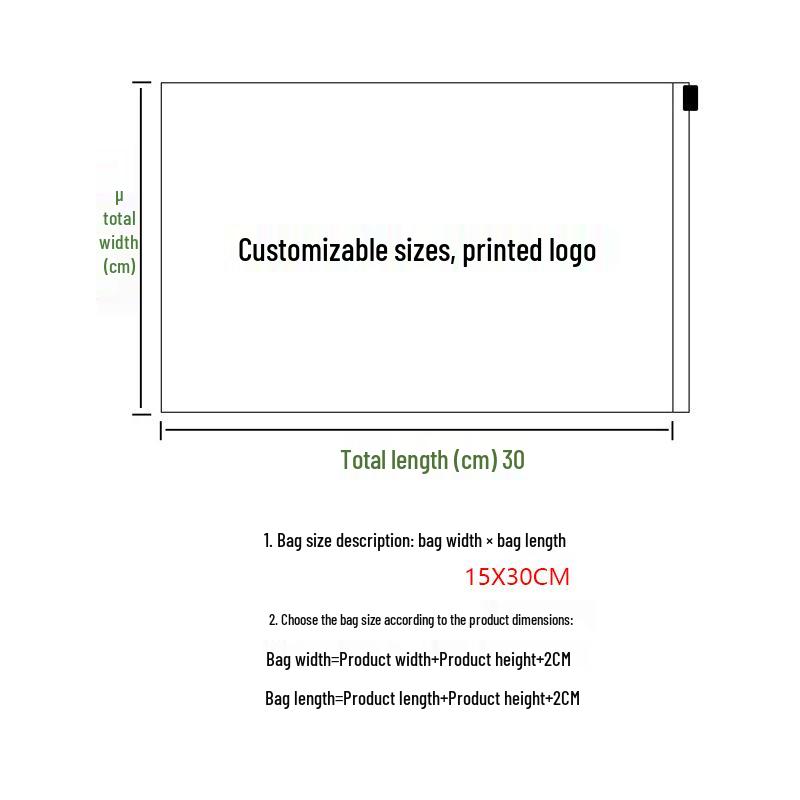 Flat Mouth Frosted Self-Adhesive CPE Bag for Mobile Phone Case and Clothing Packaging - Transparent, Sealable Plastic Bag