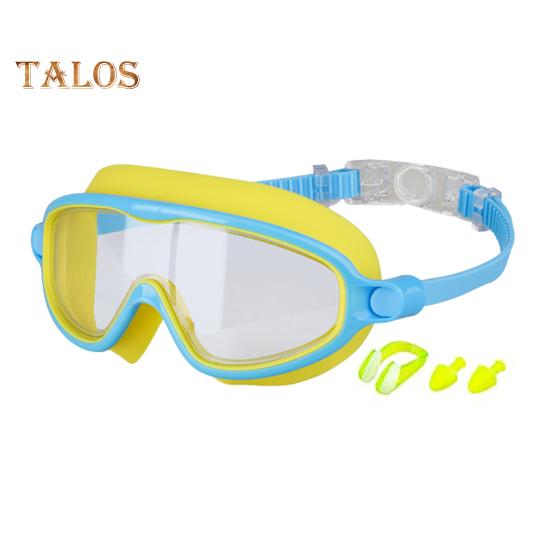 Swim Goggles for Kids Anti-fog Pool Glasses with Nose Clips Earplugs Children's UV Protection Leakproof Swimming Goggles