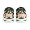 Gucci Tennis 1977 Low Top Stylish Skateboarding Shoes Women's Beige Green 677648 UMB30 9662