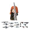 MOC UV Printing Military Building Blocks Accessories Soldier Figures  Special Forces Army Sniper Police Bricks Toy Children Gift
