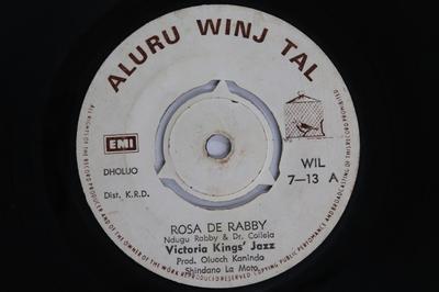 7-Zoll-Schallplatte VICTORIA KINGS JAZZ - Rose De Rabby / Penina WIL713 ALURU WINJ TAL Kenia Weltmusik Gebraucht