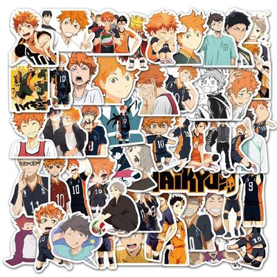 Japan Anime Cute Stickers Haikyuu HinataShoyo KageyamaTobio Scrapbooking Diary Planner Haikyu Student Stationery DIY Entertaining Play Safe