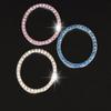 Car Start Button Decorative Sticker Car Interior Crystal Ignition Ring Sticker Supplies Universal One-Click Ignition Car Sticker