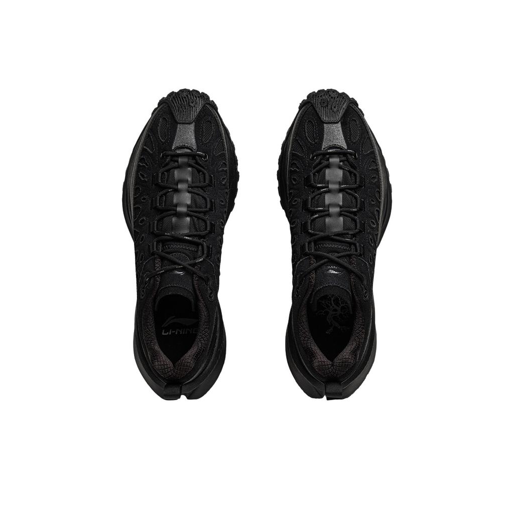 Li Ning Youxia Trendige Sport Atmungsaktiv Stoßdämpfung Low Top Freizeitschuhe Unisex Freizeitschuhe Schwarz AZGV175-9