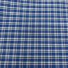 Blue Cotton Plaid British-Style Unisex Shirt