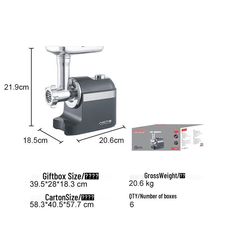 

AOTE Multifunctional Electric Meat Grinder and Sausage Stuffer for Home Kitchen EU Standard