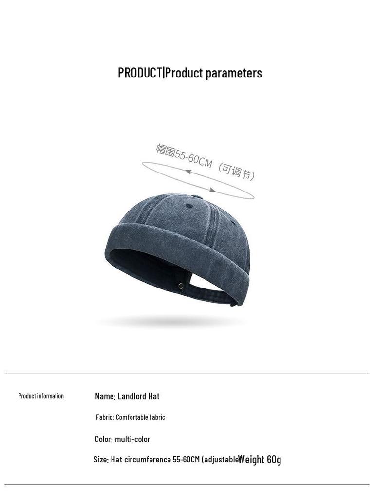 Autumn & Spring Soft Cotton Melon Hat: Versatile Streetwear for All Seasons