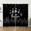 Curtain Animal Wolf Bear Curtain Digital Printing Blackout Curtain No Punching