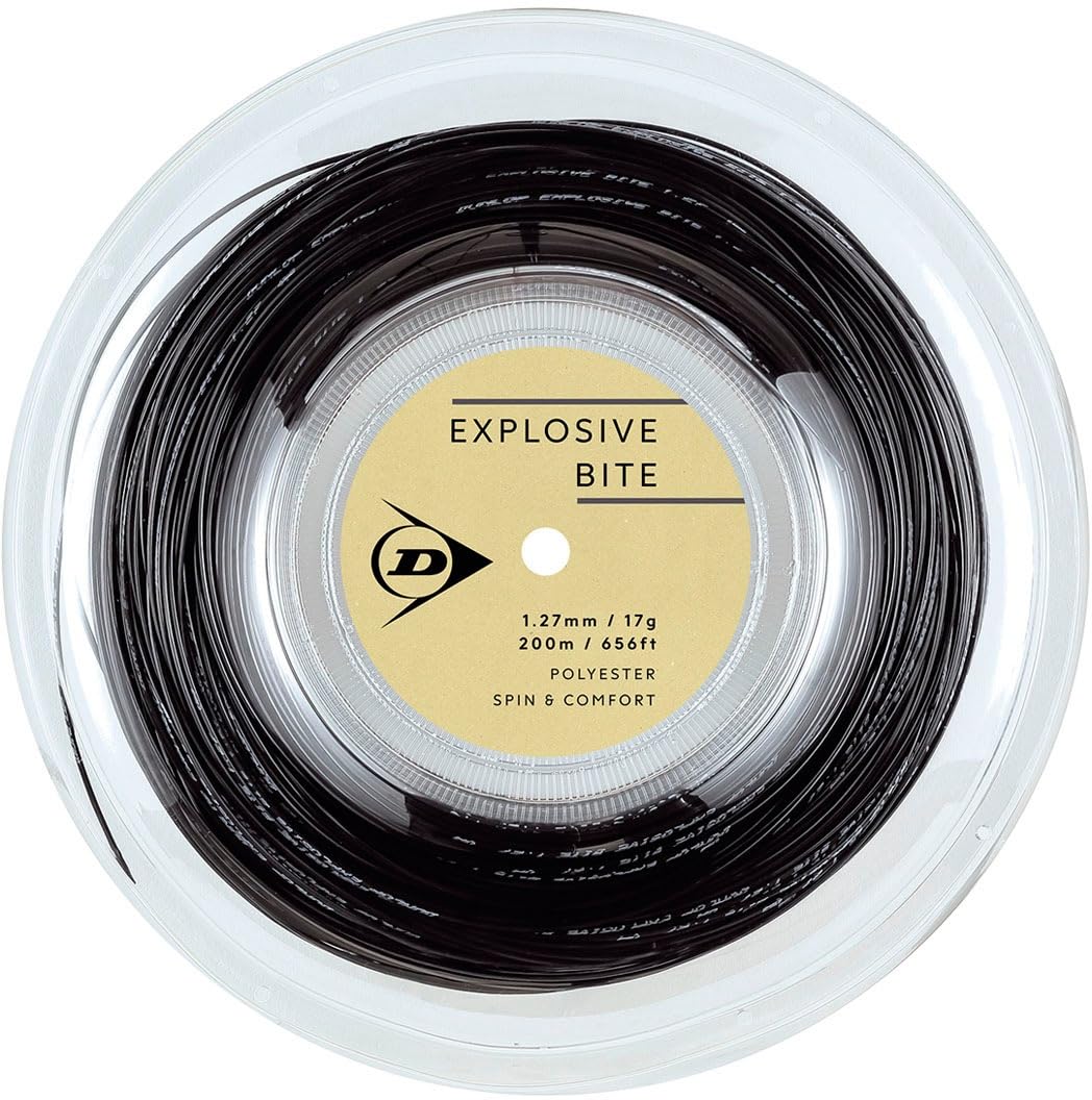 

Теннисная струна Dunlop Explosive Bite 200м DSTA12011, Катушка, Черная, 1.25/17G,