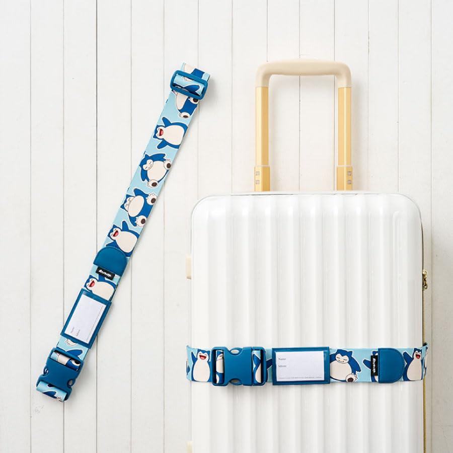 Suitcase Snorlax Blue Trunk Travel Accessories Pokémon Belt, Pokémon Belt, One-Touch,