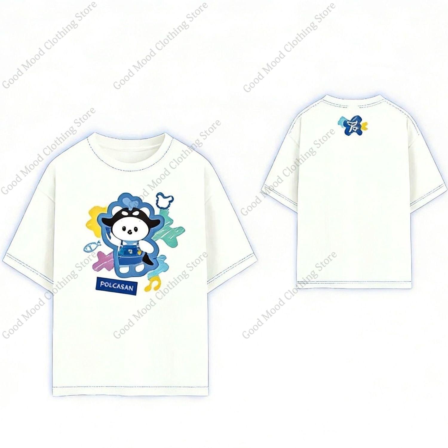 

TayNew T Shirt Tay Tawan New Thitipoom Same Cartoon Print Tshirt Unisex Women Summer High Quality Short Sleeve Tee Tops Fan Gift 3XL