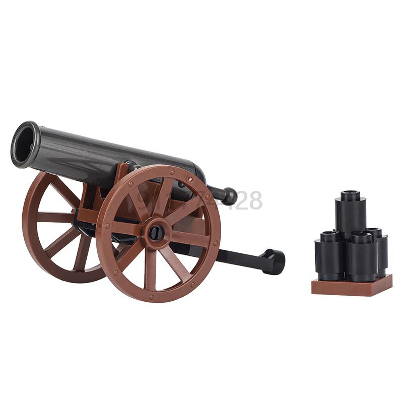 Military Series MOC Bricks Middle Ages WW2 Artillery Catapult Siege Compatible With Figures Adult Building Blocks Kids Toys Gift