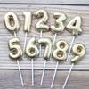 Birthday Balloon Digital Candles 0-9 Romantic Happiness Party Gold and Silver Adult Children Baking Dress Up Candles