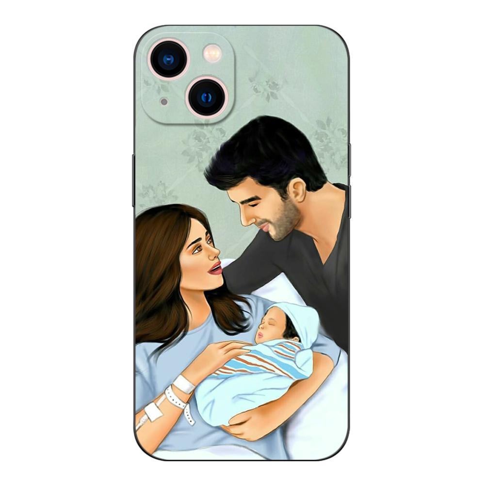 

Черный чехол из ТПУ для Samsung Galaxy A3 A5 A7 2016 2017 2018 чехол для мамы, папы, ребенка, семьи Samsung A7 2018