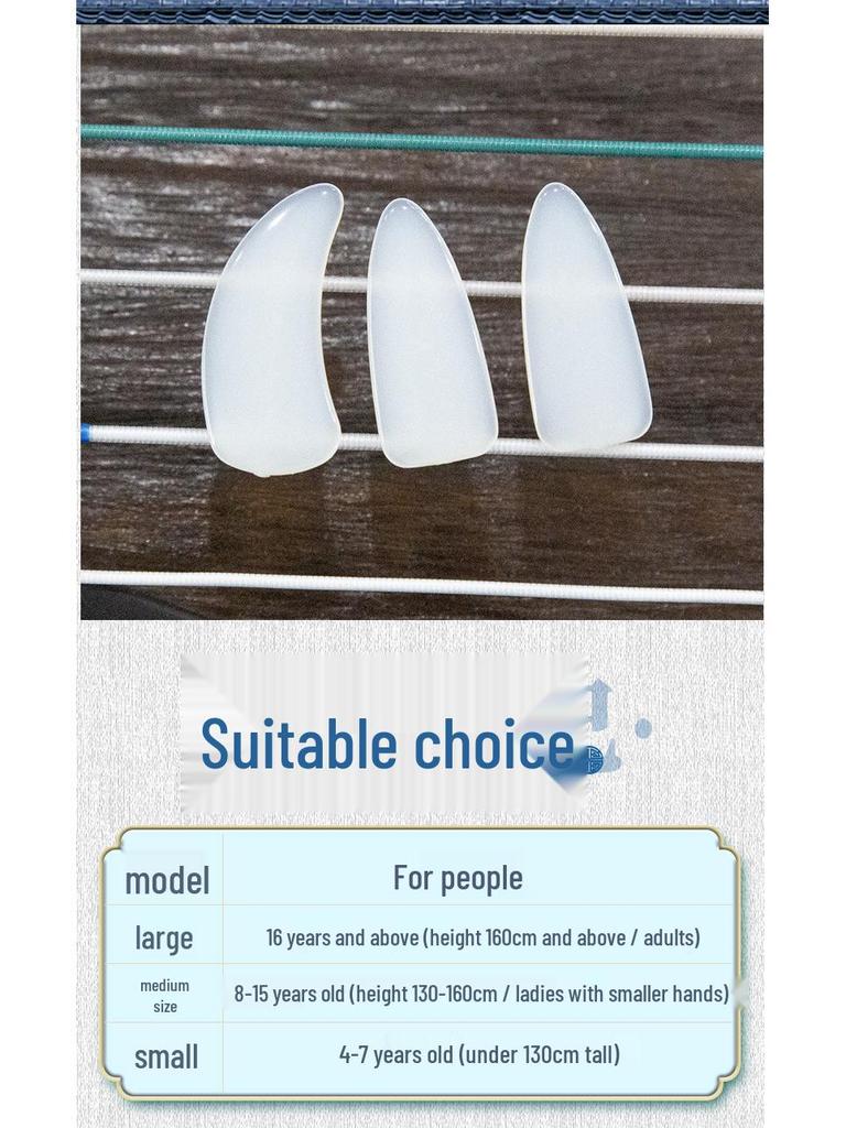Unghie per Guzheng in Nylon Fatte a Mano a Forma di Cicala Dorata per Esecuzioni Professionali ed Esami