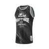Li Ning Wade Series Round Neck Letter Pattern Printed Basketball Game Jersey Men Jersey AAYW077-1
