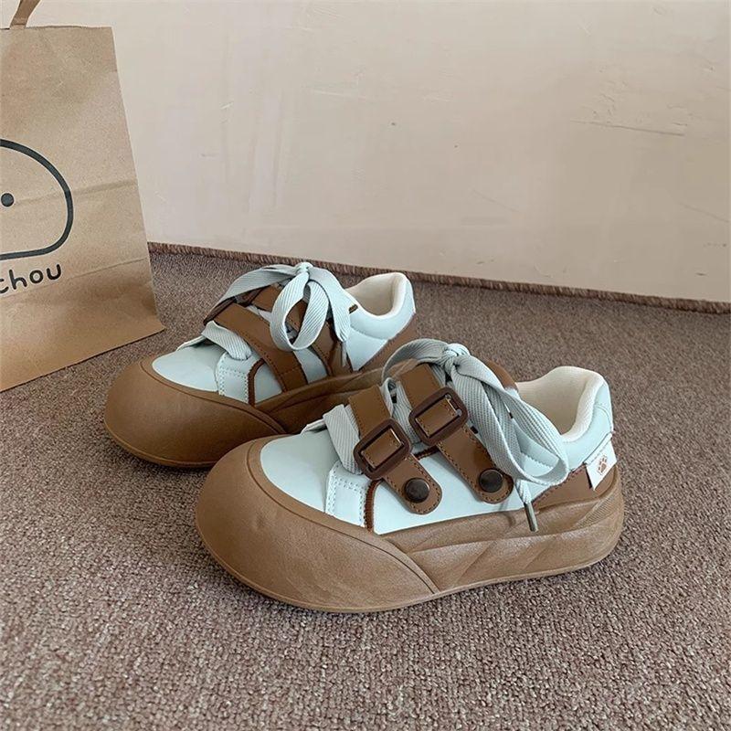 Zhao Ruth's original platform white shoes, new student campus versatile bread shoes, casual sports shoes