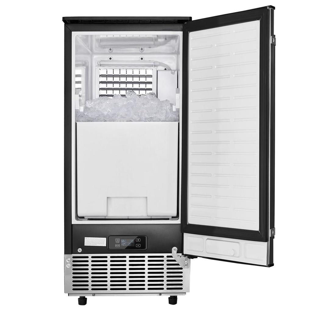 Undercounter Ice Maker 80 Lbs/Day Built-in Ice Machine with Reversible Door