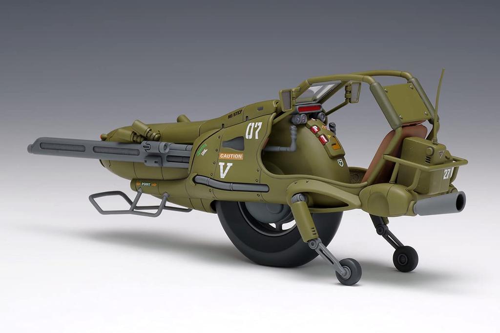Wave Venus Wars FIGHTING MONO BIKE HOUND 1/20 Scale Pre-Colored Plastic Model Kit KM-012, Approximately 19cm Long