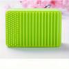 2pc Silicone Soap Box Travel Portable Daily Supplies Rubbing Brush Bath Face Washing Makeup Brush And Bathroom Soap B
