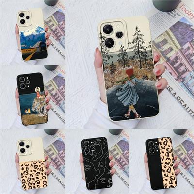 Case Cover For Xiaomi Redmi A1 A2 Plus K40 K50 K60 9A 9C 10C 12C Fashion Liquid Soft Silicone Shockproof Matte Women's Phone Bags For Redmi Bumpers