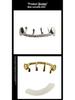 Hip-Hop Zirkonia Diamant Grillz, Trendiger galvanisierter T-Stil für europäische und amerikanische Mode.