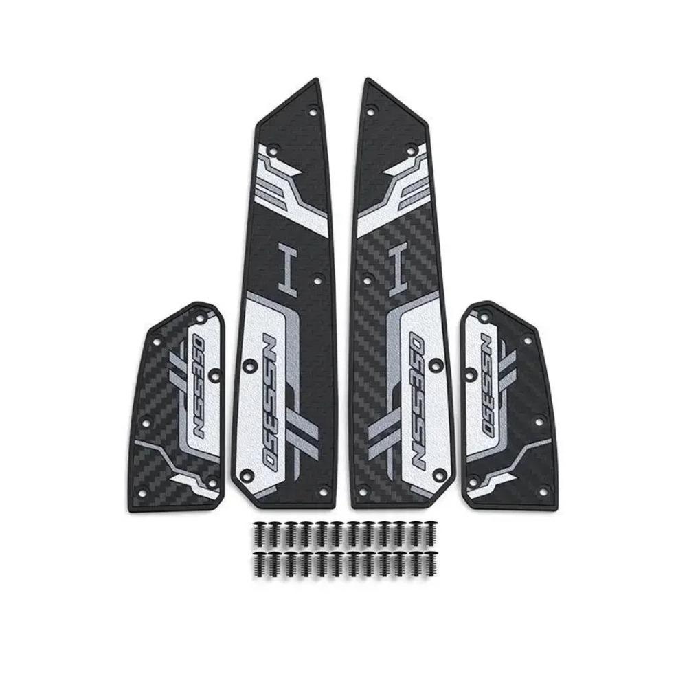 Non-slip Motorcycle Foot Pads Wear-resistant Dirt-resistant Rubber Foot Pedal Riding Protection for Honda FORZA350 NSS350