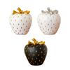 Realistic Strawberry Sculpture Resins Craft Fake Fruit Props for Table Centerpieces Themed Parties Photography Use