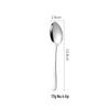 1010 Stainless Steel Dessert Spoon - Thick, Round, Mirror-Finish 304 Stainless Steel Tableware