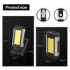 LED Work Light 10w Rechargeable Working Hook Cob Flashlight Fold Waterproof Magnetic USB Emergency Brightest Camping Flashlights