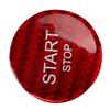 Engine Start Stop Button Switch Cover Carbon Fiber Ignition Starter Switch Sticker Replacement for