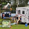 Outdoor Shower Pump with Hose Bucket Camping Shower Kit Rechargeable Handheld Water Pump for Camping Hiking Beach Car Washing