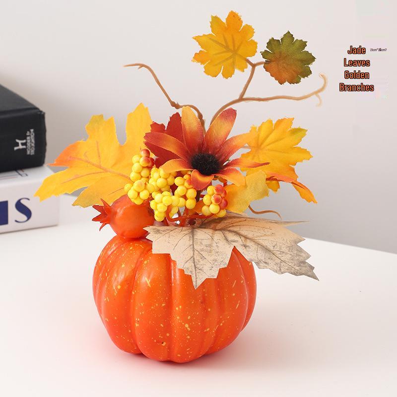 Children's Handmade DIY Halloween Pumpkin Decorations for Indoor Scenes