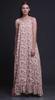 Bimba Light Pink4 Floral Leaves & Cardamine Nightgowns For Women Rayon Printed Spaghetti Strap Womens Nightwear Lingerie