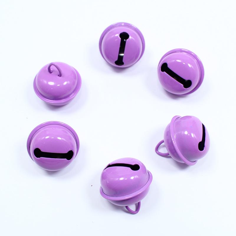 22mm Candy Color Enamel Metal Bells - Christmas Ornaments, DIY Pet Accessories, Keychain Pendants