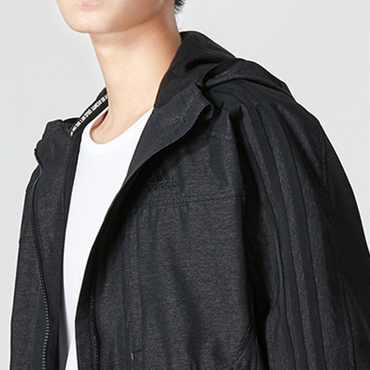 Adidas Jackets Men's Black Hooded Moderate Other HM2722