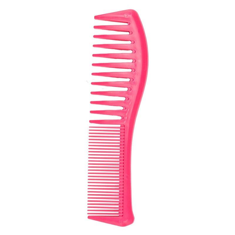 Large Toothed Comb Hairdressing Plastic Wide Toothed Comb Household Anti-static Curly Hair Large Wave Shaped Comb Styling Tools