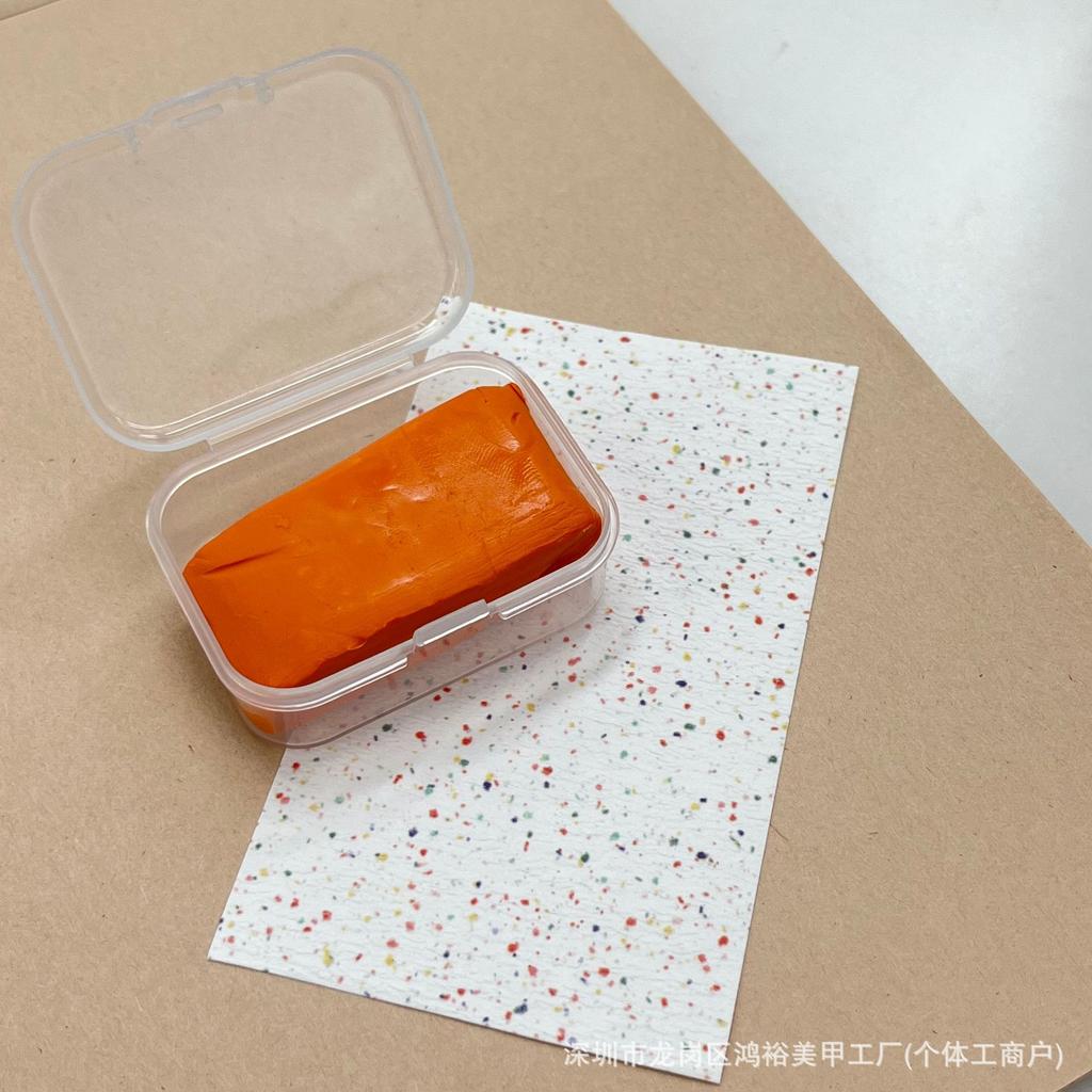 1pc Russian-style Cuticle Cleaning Clay with Quick Nail Polishing Head