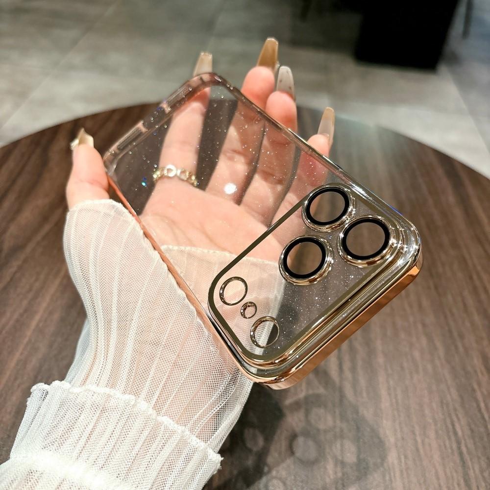 Luxury Sparkling Transparent Armor Case For For Iphone 17 Air 16 15 14 Plus 13 12 11 Pro Max Shiny Glitter Bling Hard Plating Cover