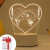 3d Light Creative Holiday Gift Bedroom Cartoon Bedside Lamp Usb Straight Plug