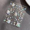 5D Fantasy Beach Summer Dreamy Colorful Starfish Shell Jellyfish Coral Jelly Decals Decoration Nail Art Sticker Manicure Salon