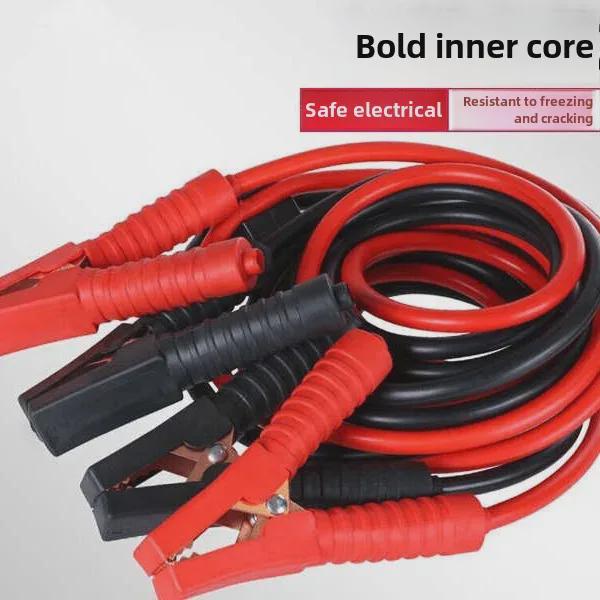 1000A Krokosvorka Bateriový kabel s plnou gumovou izolací pro startování auta