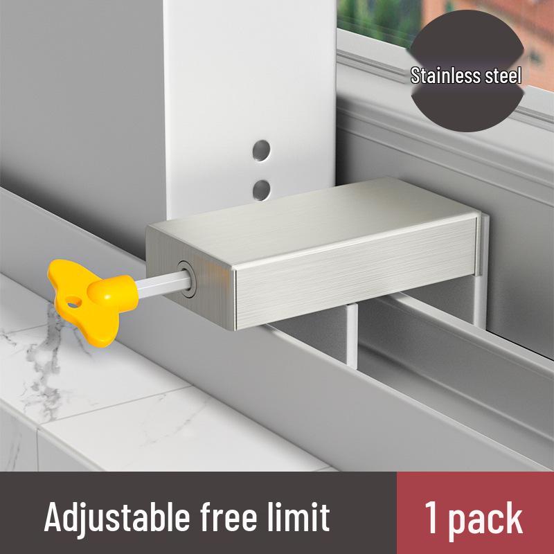 Sliding Window & Door Safety Lock, Limit Latch for Glass & Sliding Windows
