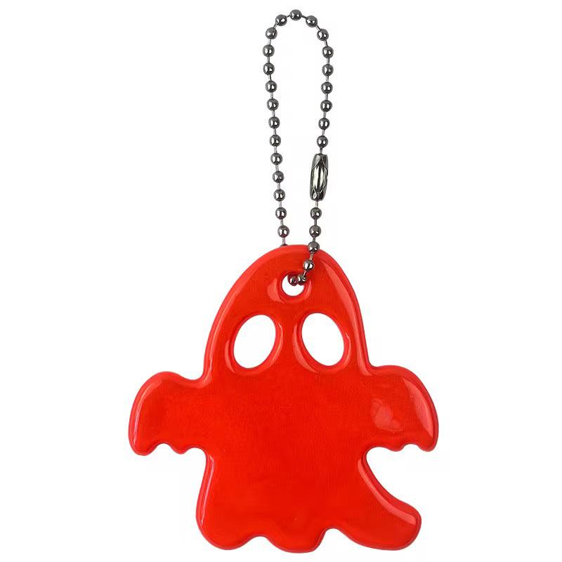 Halloween Ghost Reflective Pendant Keychain & Backpack Charm