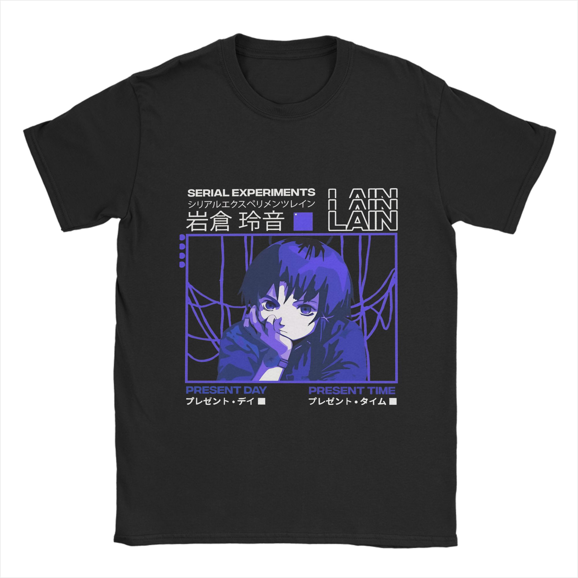 

Lain Cute T Shirt Summer 100 Cotton T Shirts For Adult Fashion Pattern Tshirt Short-Sleeved Y2K Funny Tops - Men s Summer Co... 5XL різнокольоровий