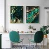 Zielony Złoty Marmur Plakat Płótno Sztuka Malowanie Luksusowy Wzór Obrazu Do Nowoczesnego Wystroju Domu Sztuka Ścienna Wydruk Salonu Projekt