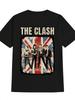 Unisex's Casual Round Neck T-Shirt With THE CLASH Union Jack Print Vintage British Flag