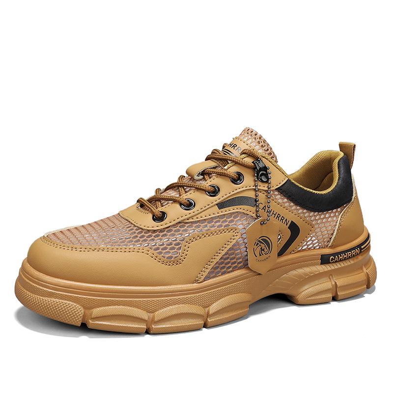 

Men s sports shoes summer 2025 new hollow mesh breathable casual shoes platform trend youth men s shoes 39