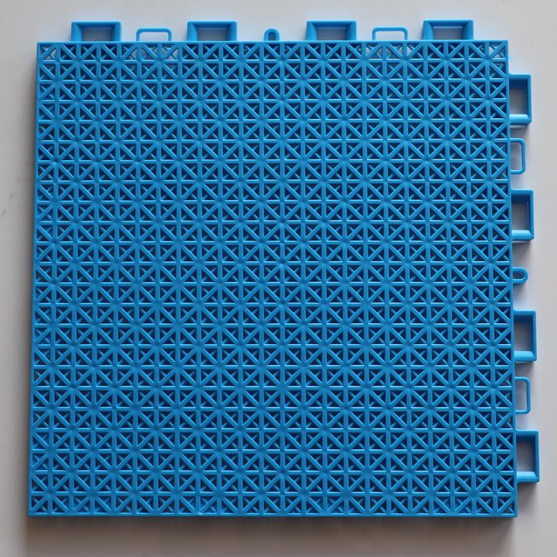 

Bathroom splicing mats grid waterproof suspension kindergarten sports floor car wash balcony garden swimming pool plastic tile 1pc небо синє кольору