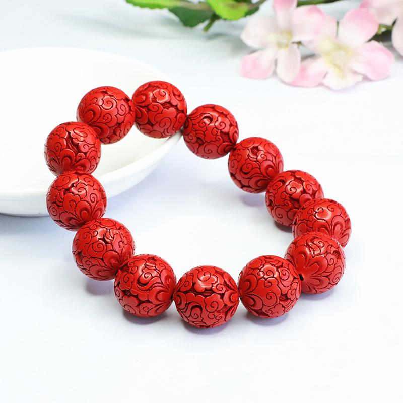Ximang Bracelet Red Sand Beads National Style Ornament Factory  Delivery S3022804